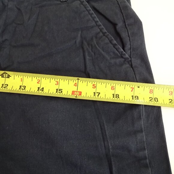 Old Navy Bootcut Stretch Uniform Chino Pants Blue Women Size 12 Adjustable Waist - Picture 10 of 13